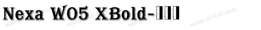 Nexa W05 XBold字体转换